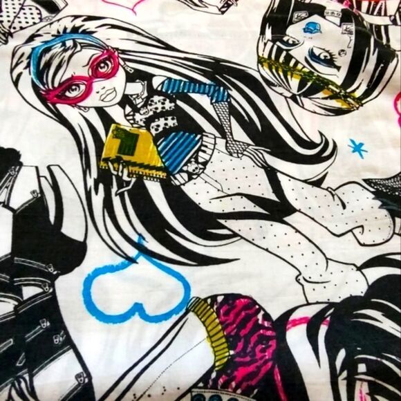 Monster High OG Ghouls Rule Twin Flat Sheet / Fabric - Picture 3 of 9